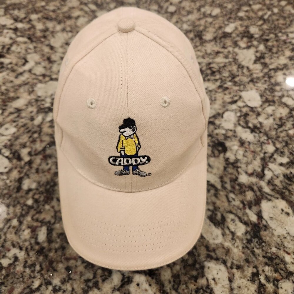 Nvent Erico Caddy Electric Products Cream Hat Cap Strap Back Cotton EUC
